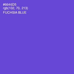 #6646D5 - Fuchsia Blue Color Image